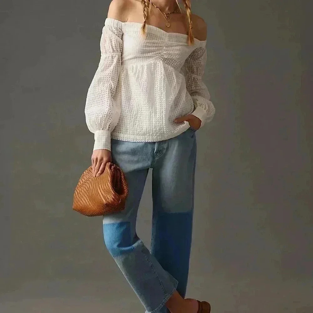 NWT Maeve Off-The-Shoulder Blouse XS - Picture 1 of 10